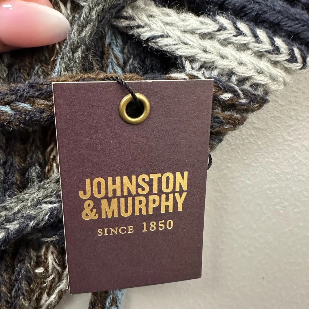 Johnston & Murphy Multicolor Striped Scarf